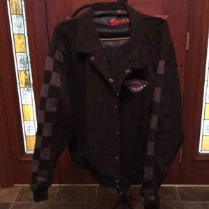 Snap on canvas jacket